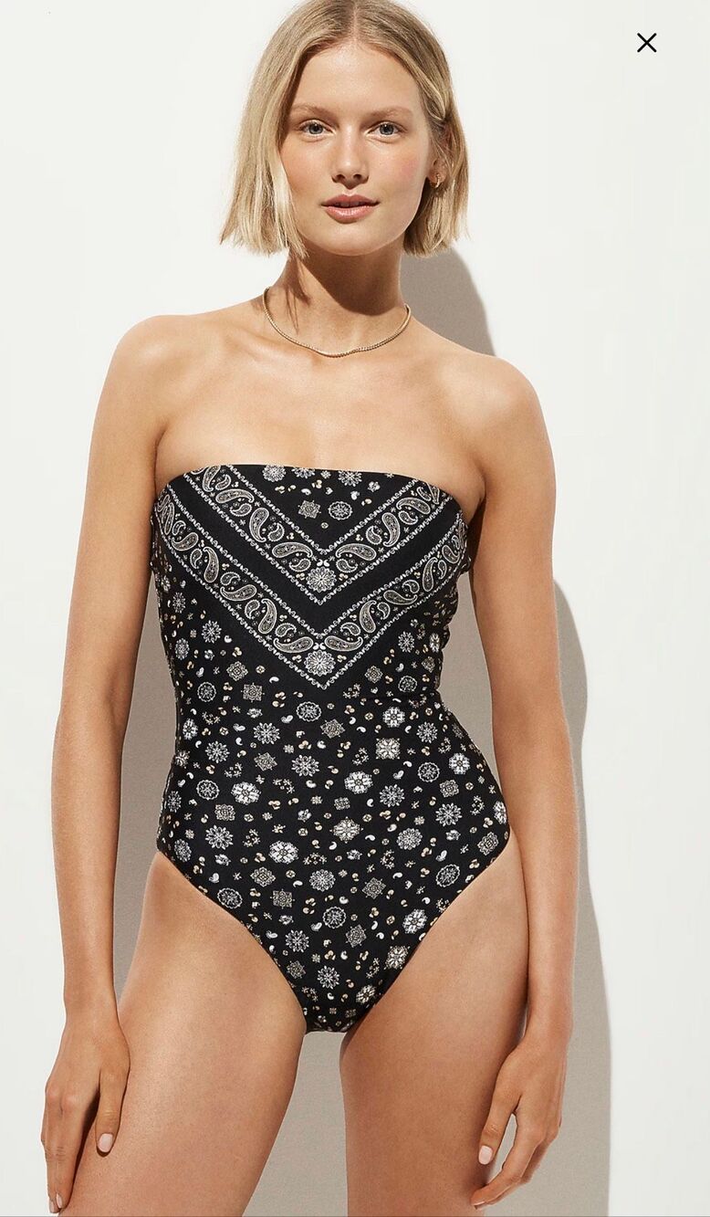 J. Crew Gemma one-piece in bandana-print Classic Sculpt NWT size 6